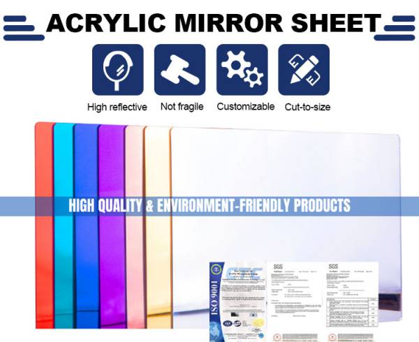 3mm 4x6 Feet Flexible Mirror Sheets 100% virgin MMA